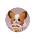 パピヨンカプセルトイ（個別スタンプ：1）