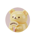 クマクマプリンカプセルトイ（個別スタンプ：3）