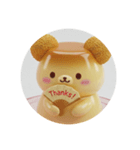 クマクマプリンカプセルトイ（個別スタンプ：4）