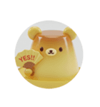 クマクマプリンカプセルトイ（個別スタンプ：8）