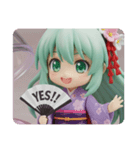 オールグリーン精霊みなみちゃん（個別スタンプ：2）