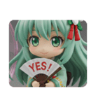 オールグリーン精霊みなみちゃん（個別スタンプ：7）