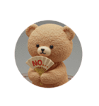 もふもふクマカプセルトイ（個別スタンプ：3）