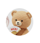もふもふクマカプセルトイ（個別スタンプ：4）
