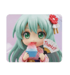 あなたといっしょに精霊みなみちゃん（個別スタンプ：3）