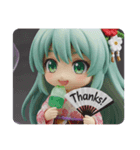 あなたといっしょに精霊みなみちゃん（個別スタンプ：4）