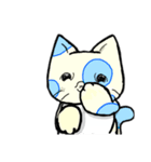 ネコ水玉（個別スタンプ：5）