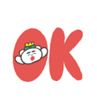 見やすいデカ文字【はなくま】（個別スタンプ：4）