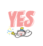 見やすいデカ文字【はなくま】（個別スタンプ：9）