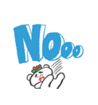 見やすいデカ文字【はなくま】（個別スタンプ：10）