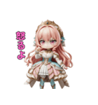 ドレス姫の日常スタンプ（個別スタンプ：19）