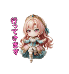 ドレス姫の日常スタンプ（個別スタンプ：23）