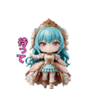 ドレス姫の日常スタンプ（個別スタンプ：24）