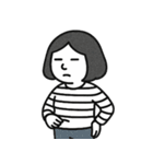 ボーダー母さんの日常スタンプ（個別スタンプ：13）