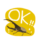 ゆるっと昆虫〜クワガタ・カブトムシ〜（個別スタンプ：2）