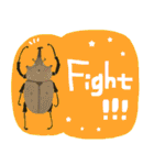 ゆるっと昆虫〜クワガタ・カブトムシ〜（個別スタンプ：21）