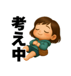 ちびキャラ『アイちゃん」ウンチくん多め（個別スタンプ：29）