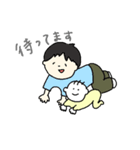 育児がんばる父のスタンプ（個別スタンプ：19）
