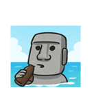 海のモアイ像@SFW（個別スタンプ：3）