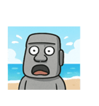 海のモアイ像@SFW（個別スタンプ：4）