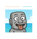 海のモアイ像@SFW（個別スタンプ：6）