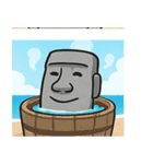 海のモアイ像@SFW（個別スタンプ：8）