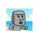 海のモアイ像@SFW（個別スタンプ：9）