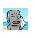 海のモアイ像@SFW（個別スタンプ：12）