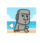 海のモアイ像@SFW（個別スタンプ：13）
