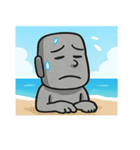 海のモアイ像@SFW（個別スタンプ：15）