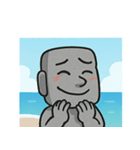 海のモアイ像@SFW（個別スタンプ：18）