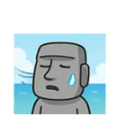 海のモアイ像@SFW（個別スタンプ：19）