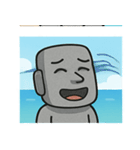 海のモアイ像@SFW（個別スタンプ：22）