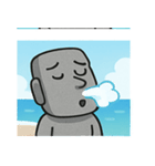 海のモアイ像@SFW（個別スタンプ：23）