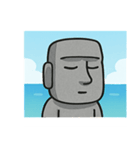 海のモアイ像@SFW（個別スタンプ：25）