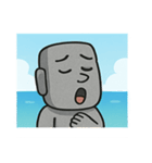 海のモアイ像@SFW（個別スタンプ：27）