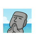 海のモアイ像@SFW（個別スタンプ：28）