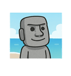 海のモアイ像@SFW（個別スタンプ：30）