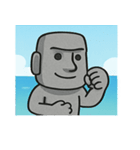 海のモアイ像@SFW（個別スタンプ：31）