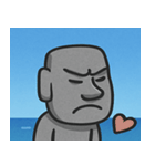 海のモアイ像2@SFW（個別スタンプ：1）