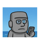 海のモアイ像2@SFW（個別スタンプ：2）