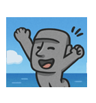 海のモアイ像2@SFW（個別スタンプ：3）