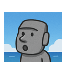 海のモアイ像2@SFW（個別スタンプ：4）