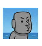 海のモアイ像2@SFW（個別スタンプ：5）