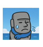 海のモアイ像2@SFW（個別スタンプ：6）