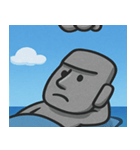 海のモアイ像2@SFW（個別スタンプ：7）