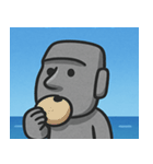 海のモアイ像2@SFW（個別スタンプ：8）