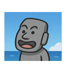 海のモアイ像2@SFW（個別スタンプ：11）