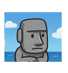 海のモアイ像2@SFW（個別スタンプ：22）