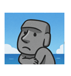 海のモアイ像2@SFW（個別スタンプ：23）